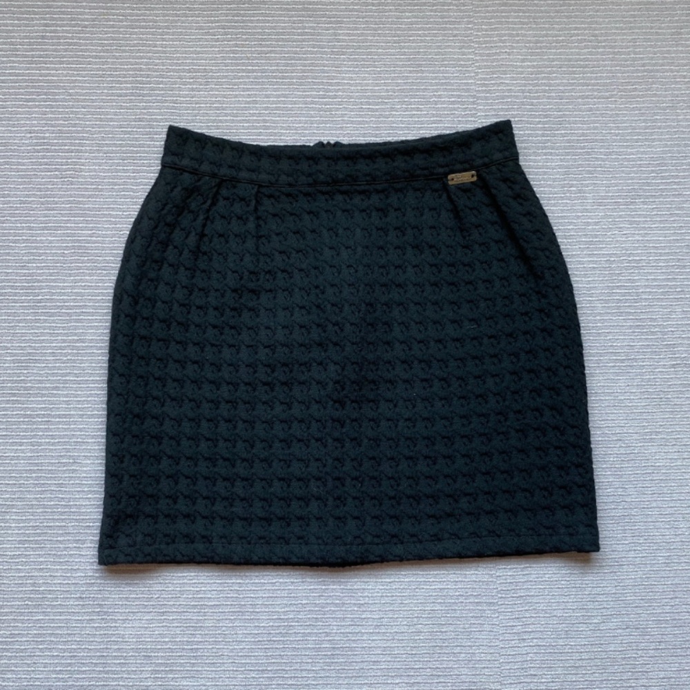 La Fée Maraboutée quilted black skirt